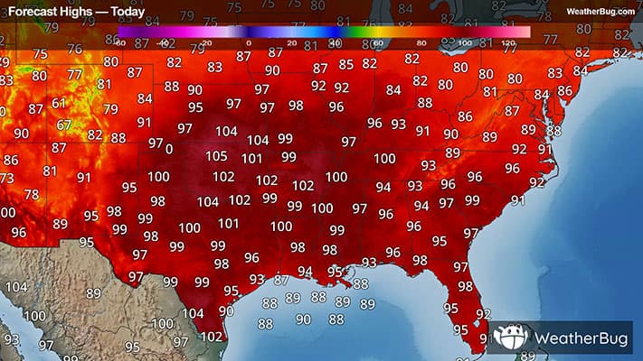 Today's High Temperature Outlook