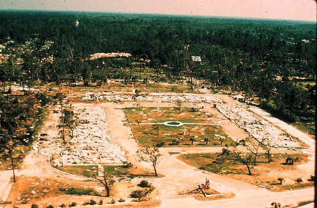 Damage from Hurricane Camille. (17 August 1969, NOAA)