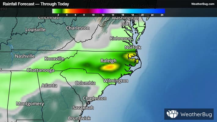 Today's Expected Rainfall