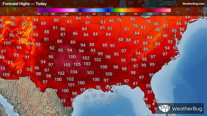 Today's High Temperature Outlook