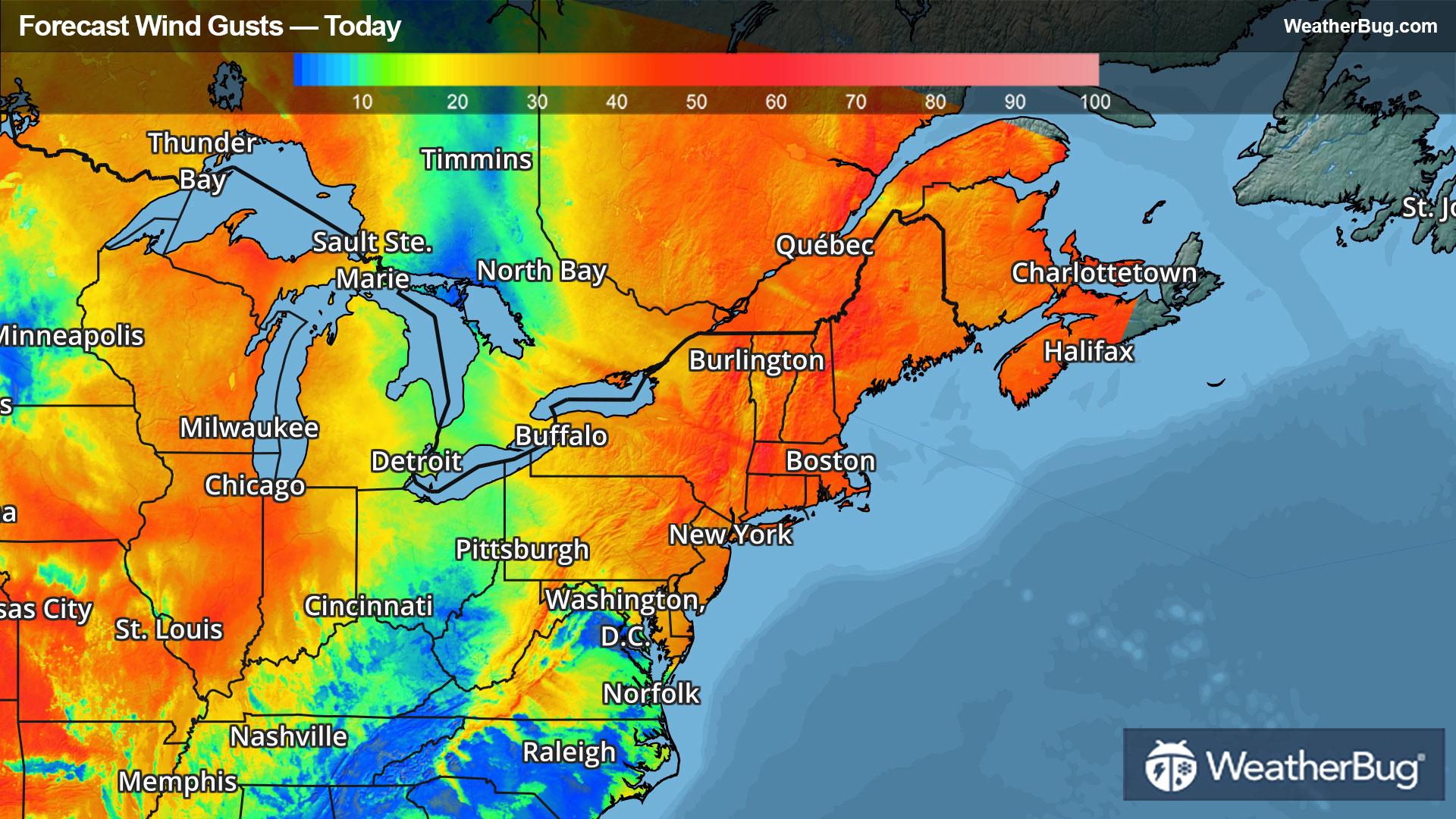 Forecast Wind Gusts For Today