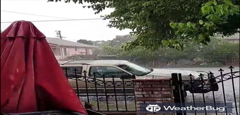 This video showing the scene in Stockton was posted by Instagram user @gallera21 on Thursday.