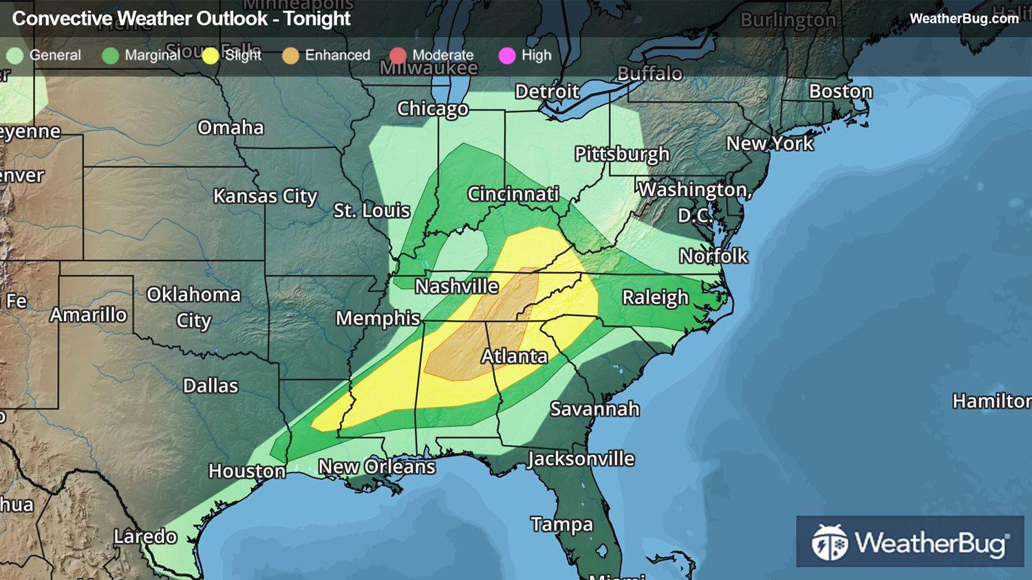 Tonight's Severe Weather Outlook