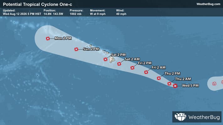 PTC #1-C's Track Toward Hawaii