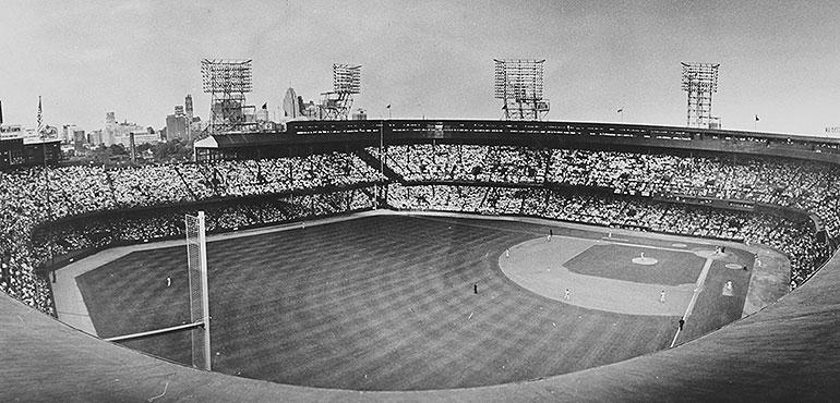 Tiger Stadium in Detroit, Michigan in 1961 (Detroit Free Press via Wikimedia Commons)