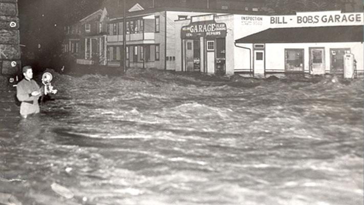 New England Flooding from Diane, August 1955 via NWS