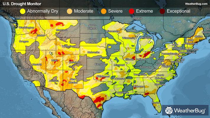 Weekly Drought Map for December 25, 2025