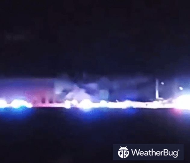 Partially collapsed Amazon warehouse in IL.