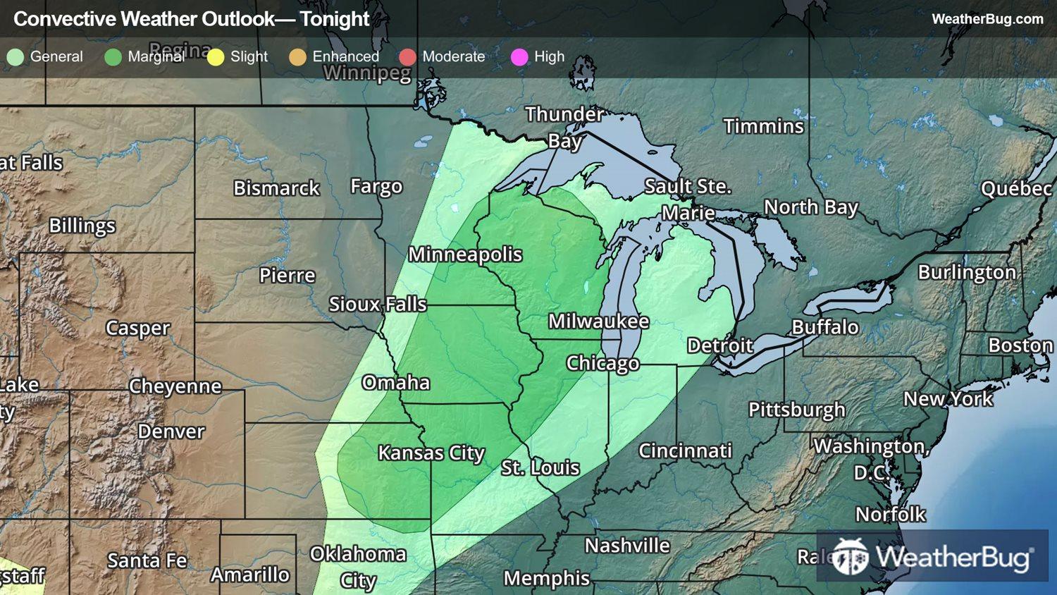 Tonight's Severe Weather Outlook