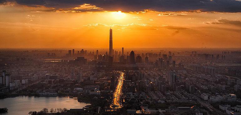 Tianjin, China as seen from above. Image by 畅 苏 from Pixabay.