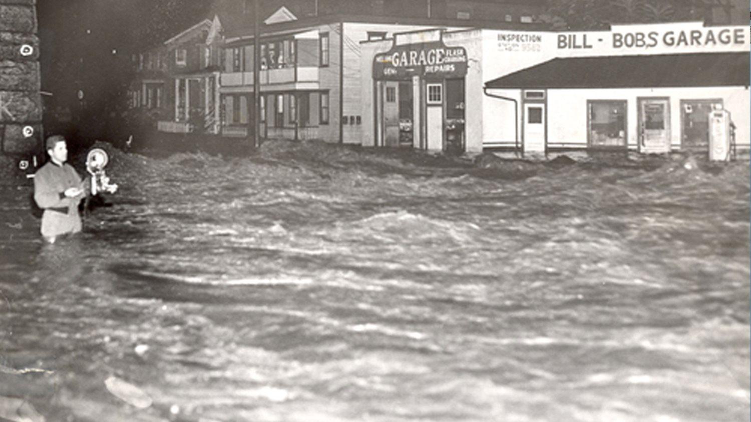 New England Flooding from Diane, August 1955 via NWS
