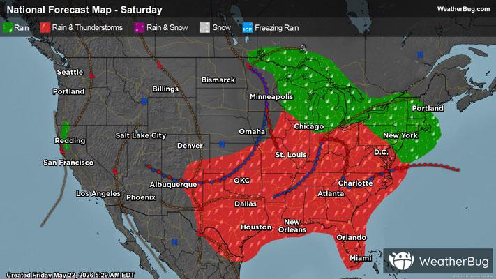 Memorial Day Weekend Weather Outlook
