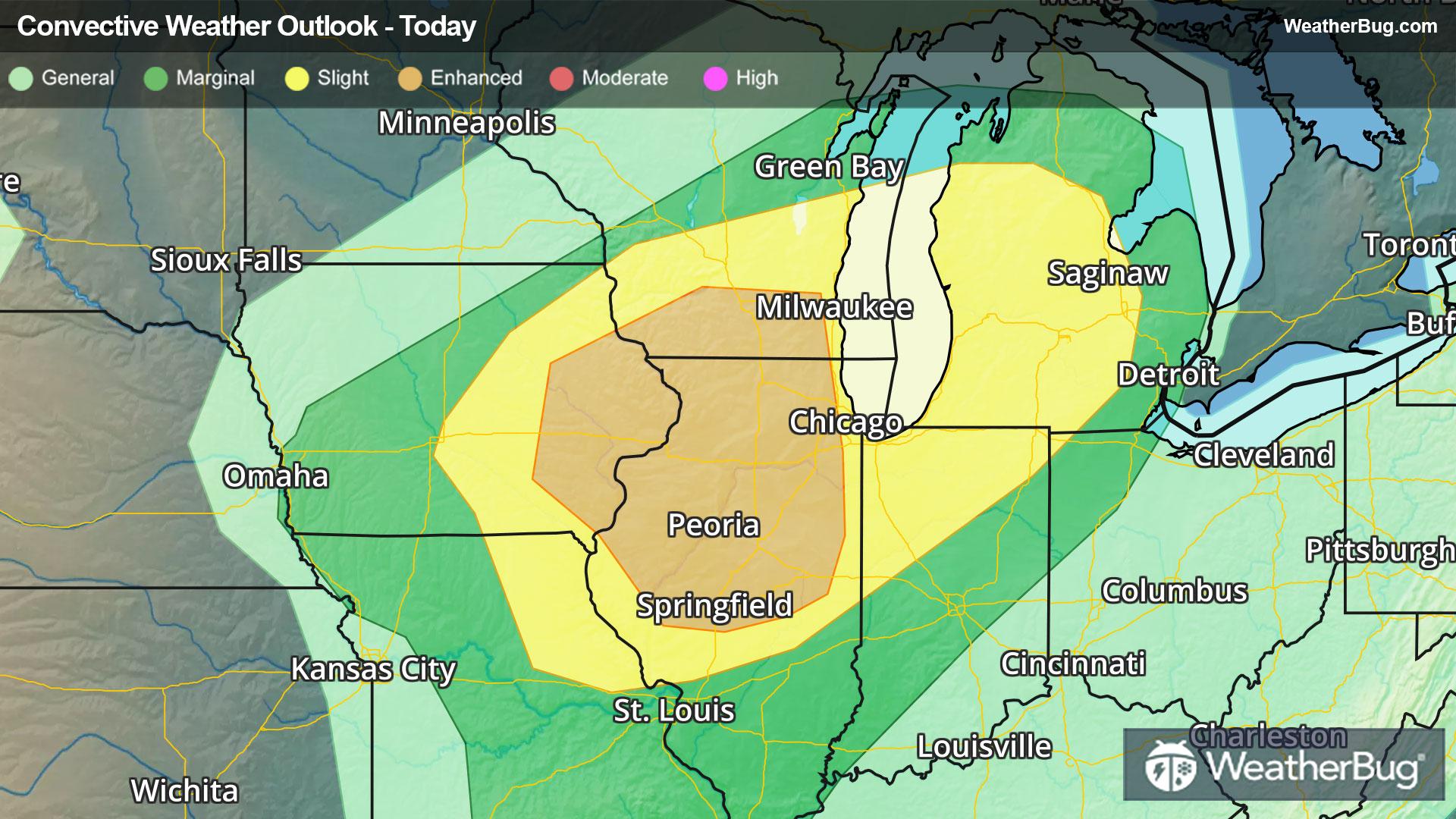 Today's sever weather outlook
