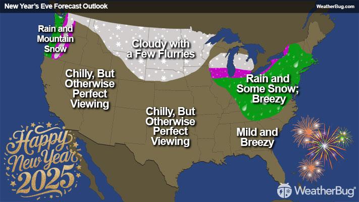 New Year's Eve Fireworks Outlook