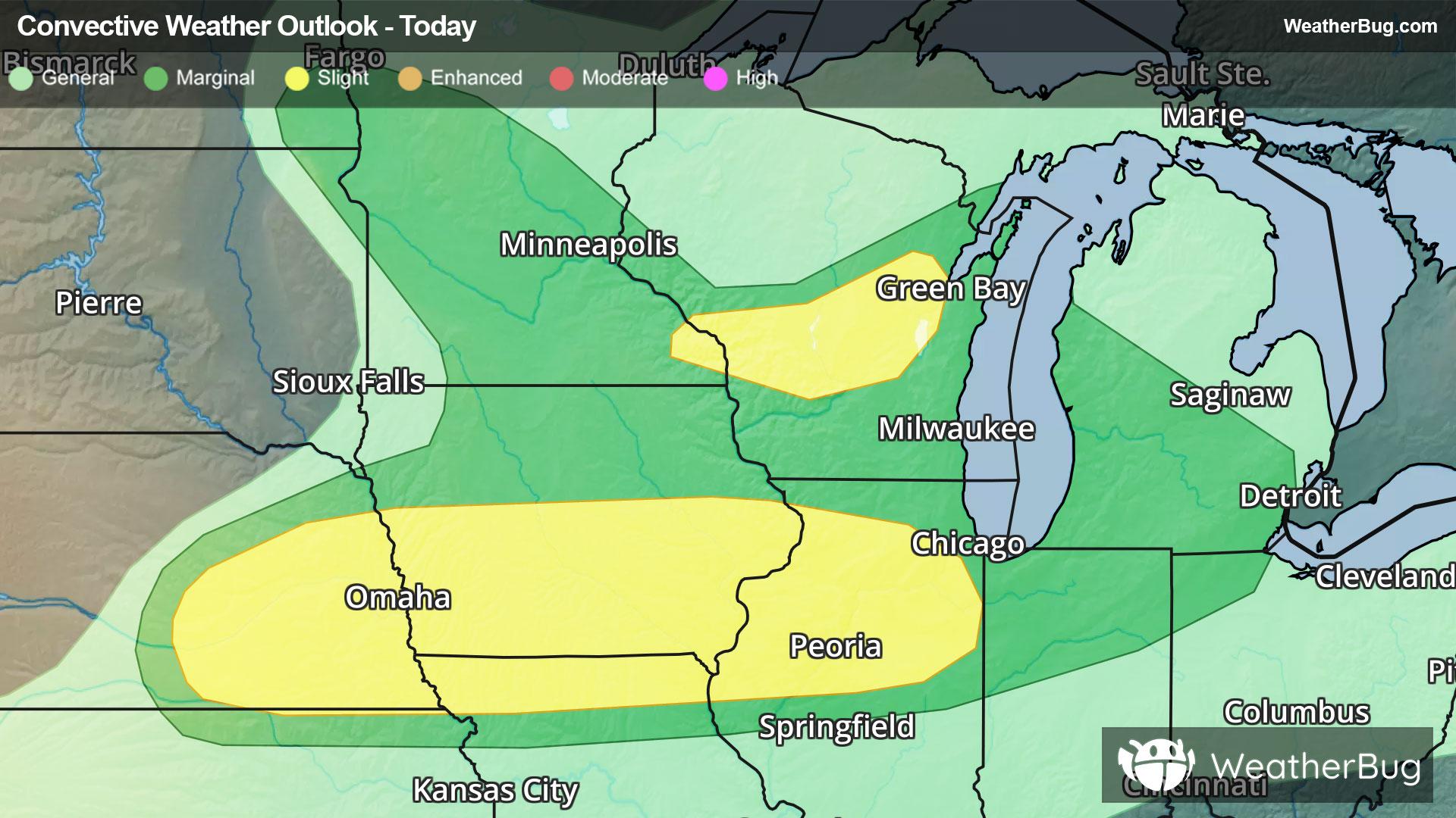 Today's Severe Thunderstorm Outlook