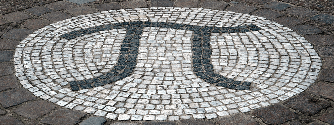 Pi Mosaic at the entrance of the Mathematics building at TU-Berlin in Berlin Germany. (Holger Motzkau via Wikimedia)