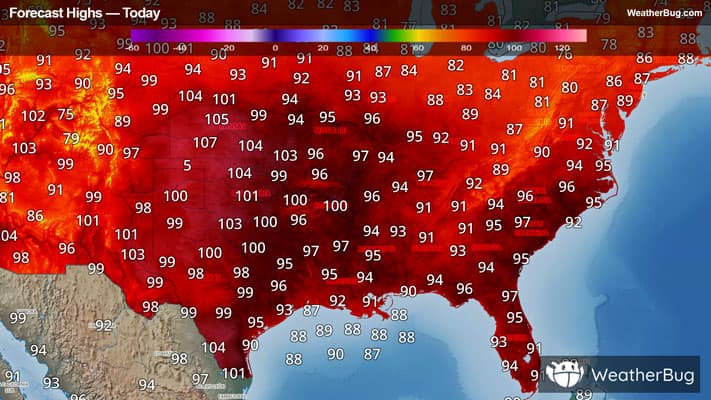 Today's High Temperature Outlook