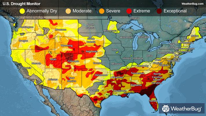 Weekly Drought Map for April 30th, 2026