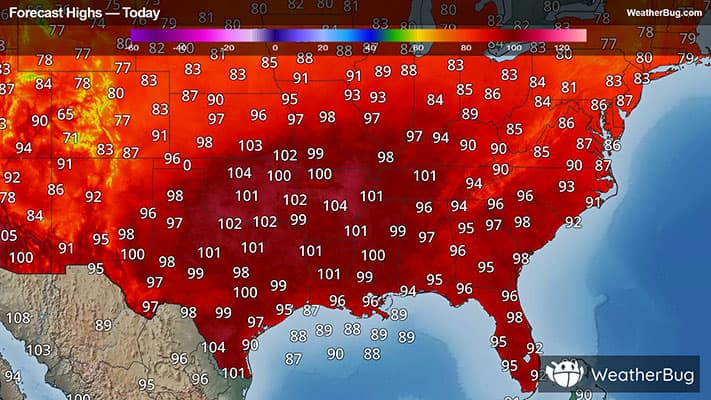 Today's High Temperature Outlook