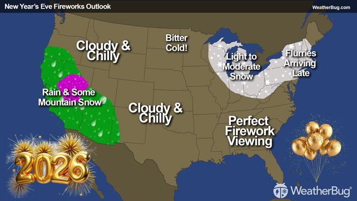 New Year's Eve Fireworks Outlook