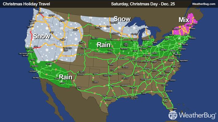 Holiday Travel Outlook for Christmas, December 25th