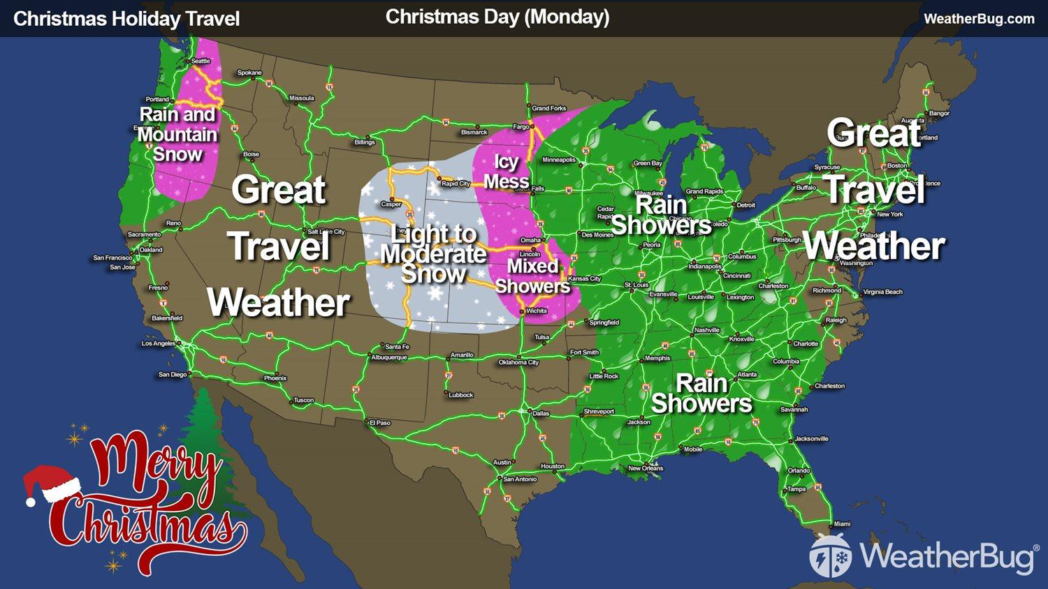 Christmas Holiday Travel for Monday