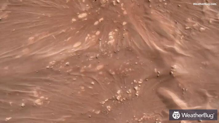 The Perseverance rover showed fascinating views of Mars on its descent to the surface (NASA via Storyful).