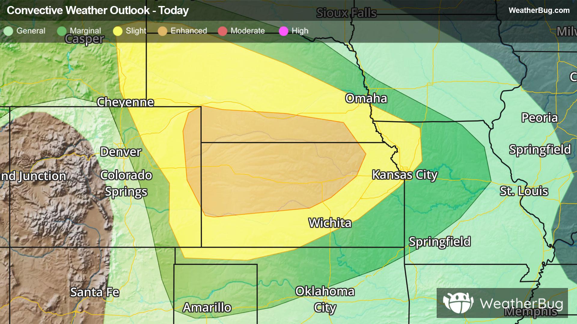 Today's severe weather outlook