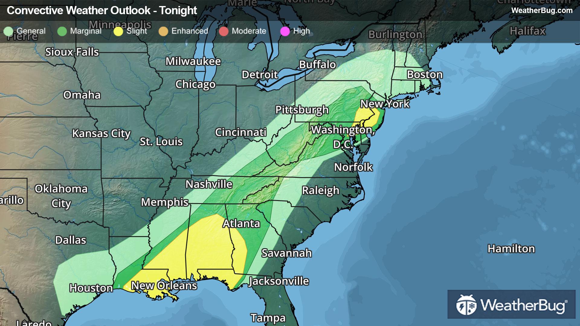 Tonight's Severe Weather Outlook