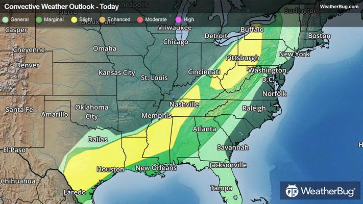Today's Severe Thunderstorm Outlook