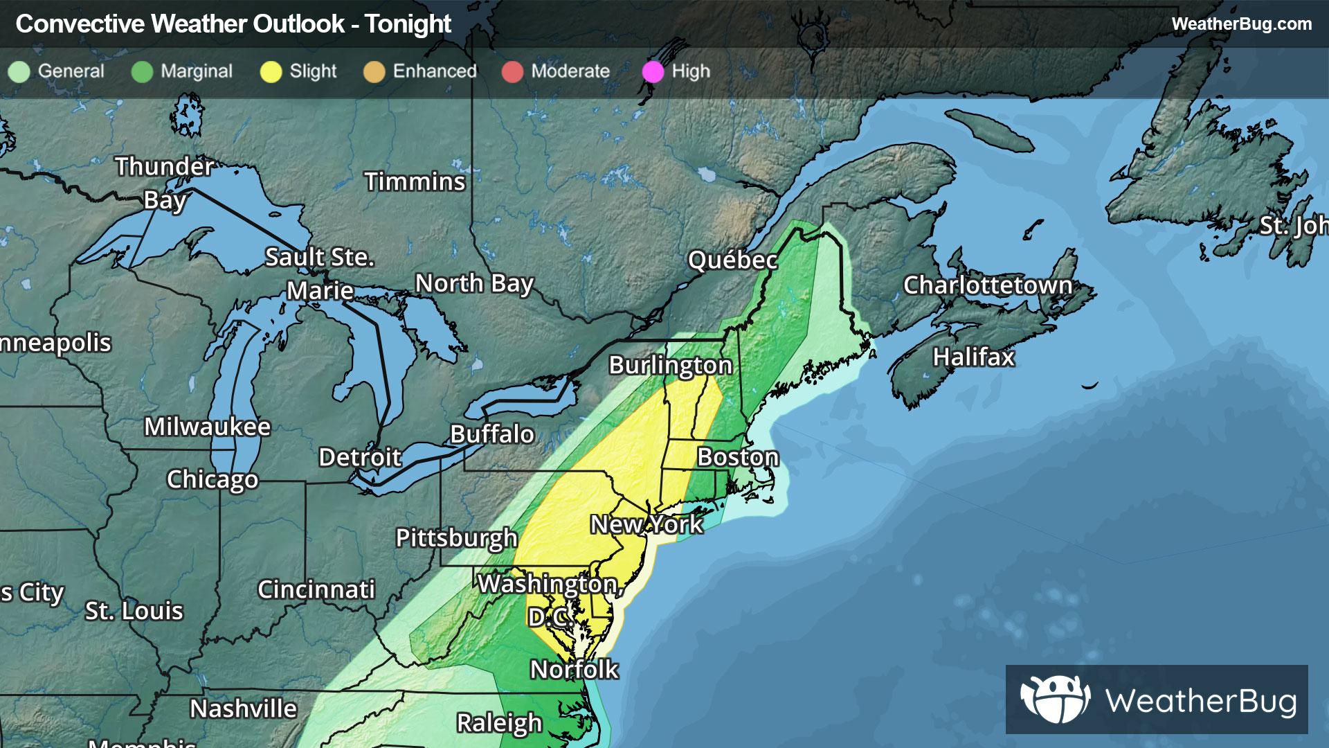 Tonight's Severe Weather Outlook