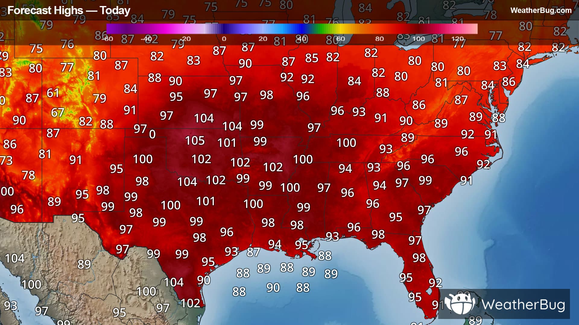 Today's High Temperature Outlook