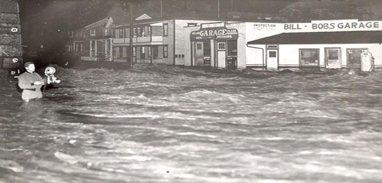 New England flooding from Diane, August 1955. (Weather Prediction Center)