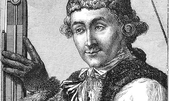 American physician John Jeffries (1744-1819), who performed the first weather observations from a gas balloon. Courtesy of J. Russel, Caroline Watson, and Wikimedia Commons