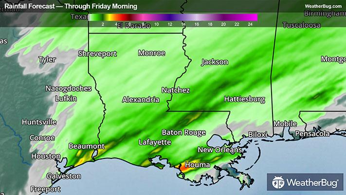 Rain Totals Through Friday Morning