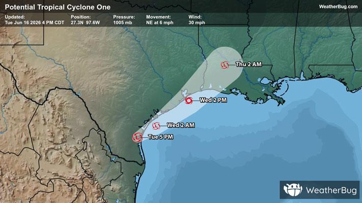 Potential Tropical Cyclone One Forecast