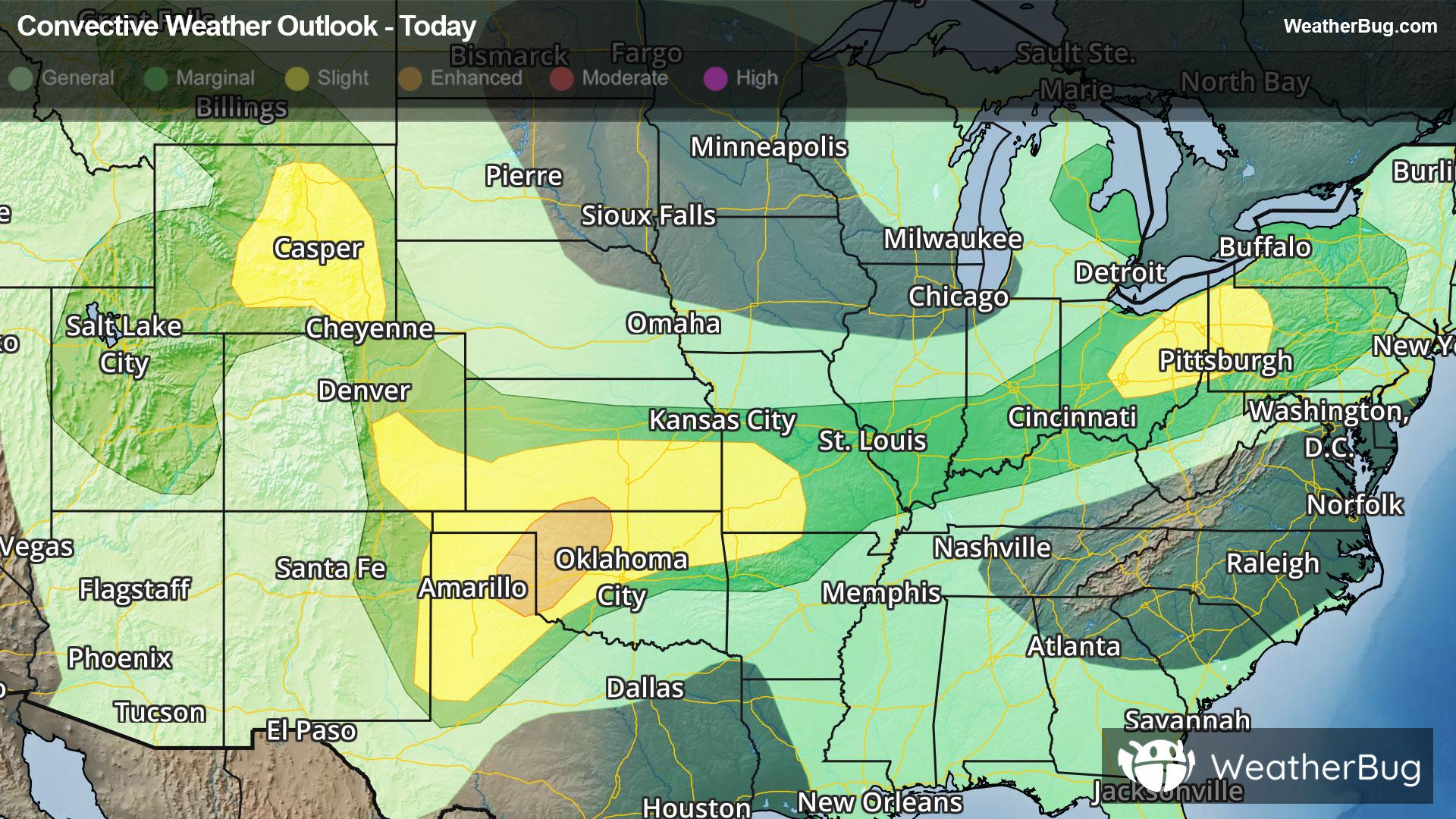 Today's severe weather outlook