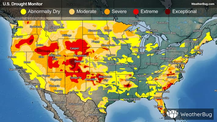 Drought Monitor for August 6, 2026