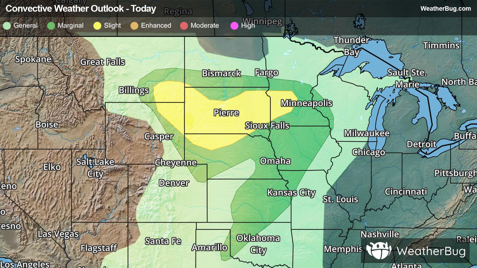 Today's Severe Thunderstorm Outlook