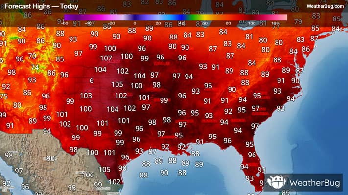 Today's High Temperature Outlook