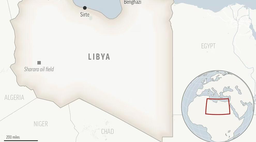 This is a locator map for Libya with its capital, Tripoli. (AP Photo)