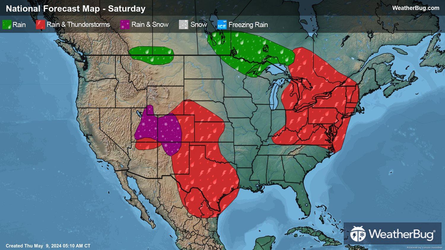 Saturday's Outlook