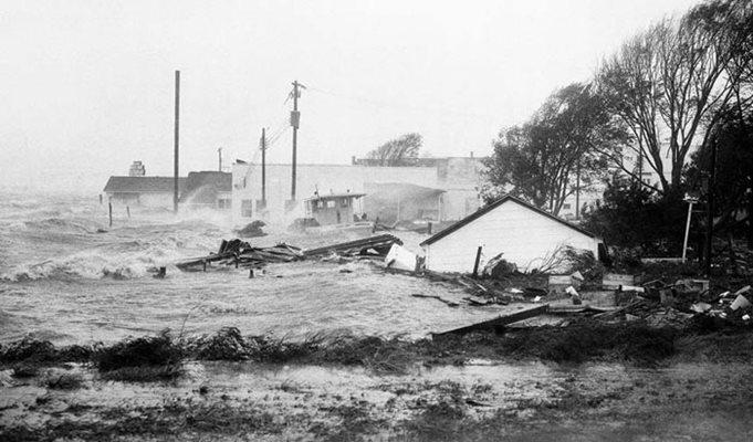 Flooding in Morehead City, North Carolina.