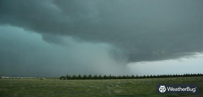 Severe storm moving over the Texas Panhandle