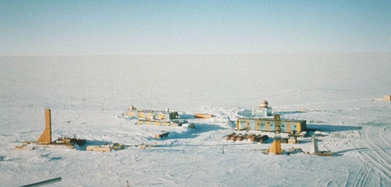 The Vostok Research Station from a 2001 file photo. (NOAA)