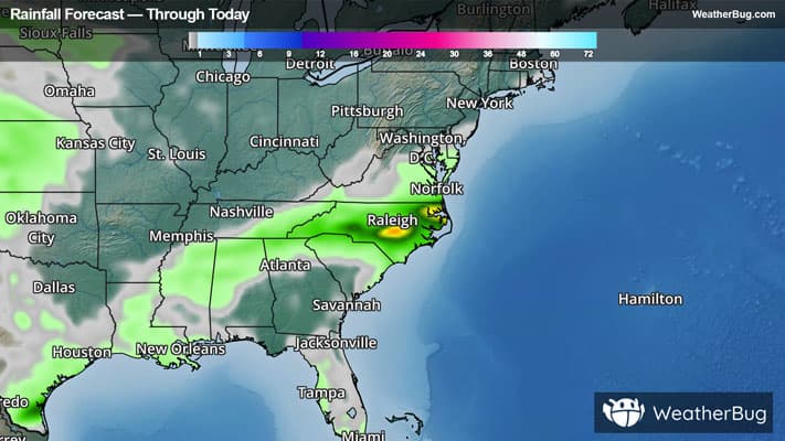 Today's Expected Rainfall