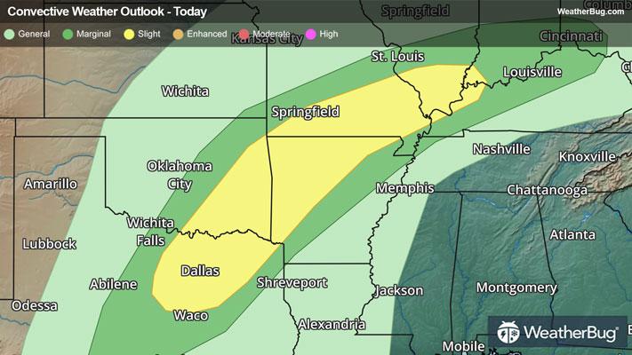 Today's Severe Thunderstorm Outlook