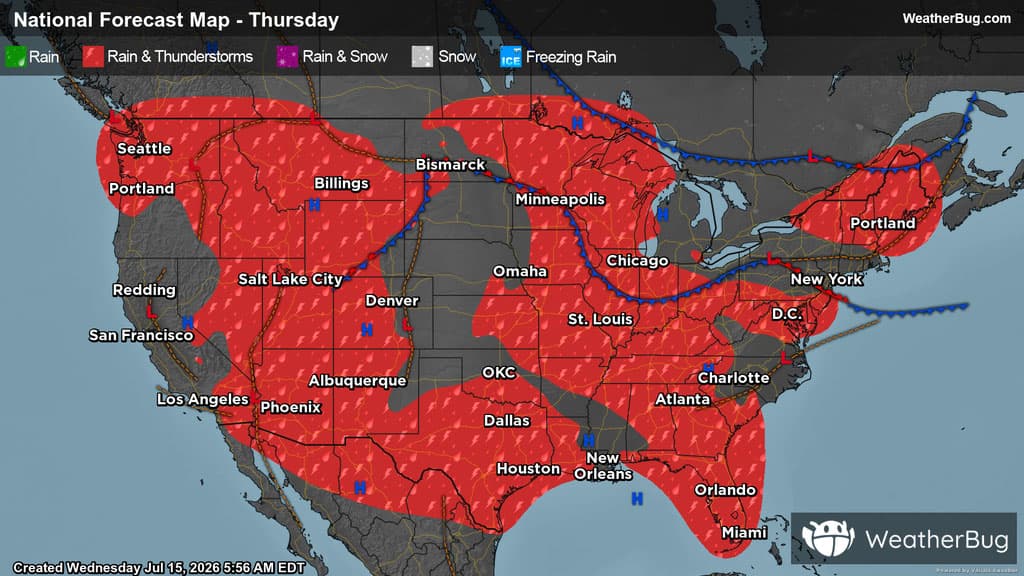 Tuesday's Weather Outlook