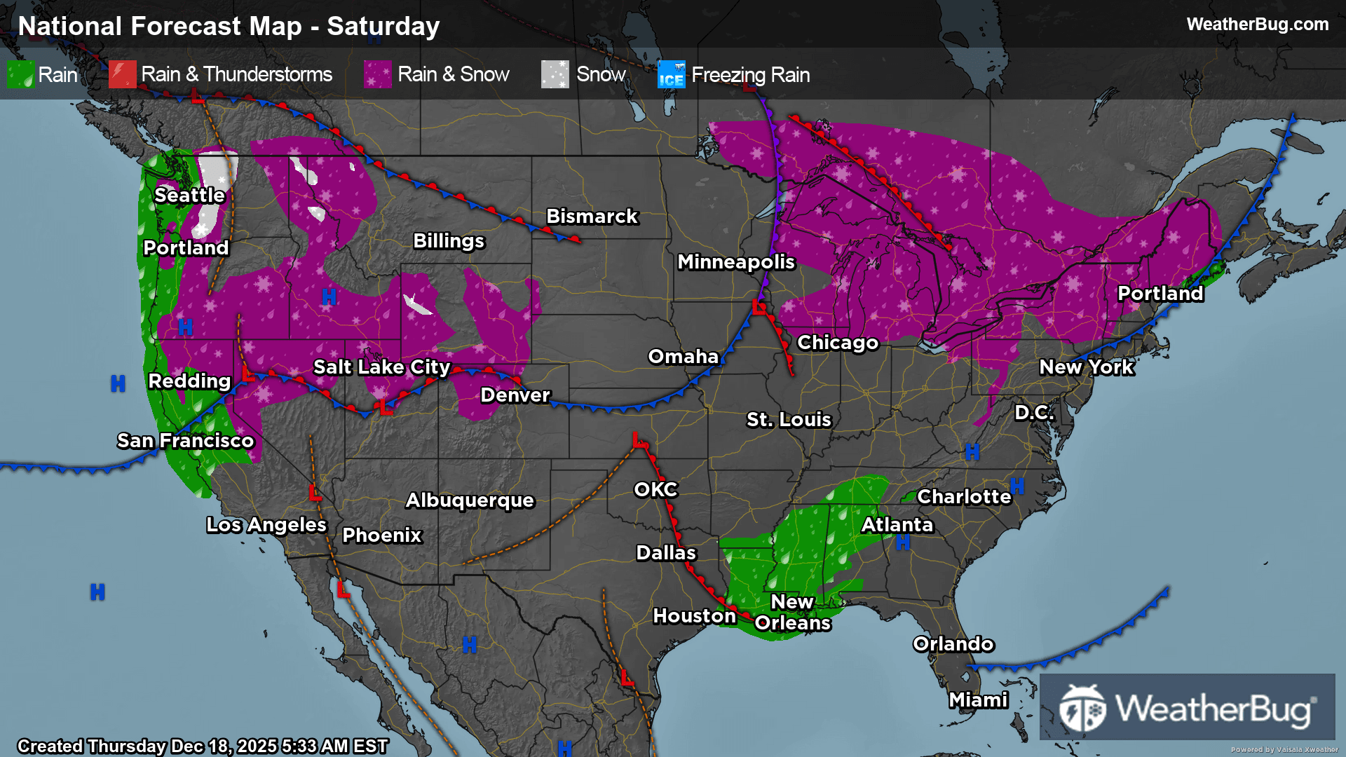 Friday's Weather Outlook