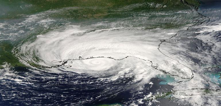 Hurricane Dennis (04L) off United States Gulf Coast. (NASA EarthData)